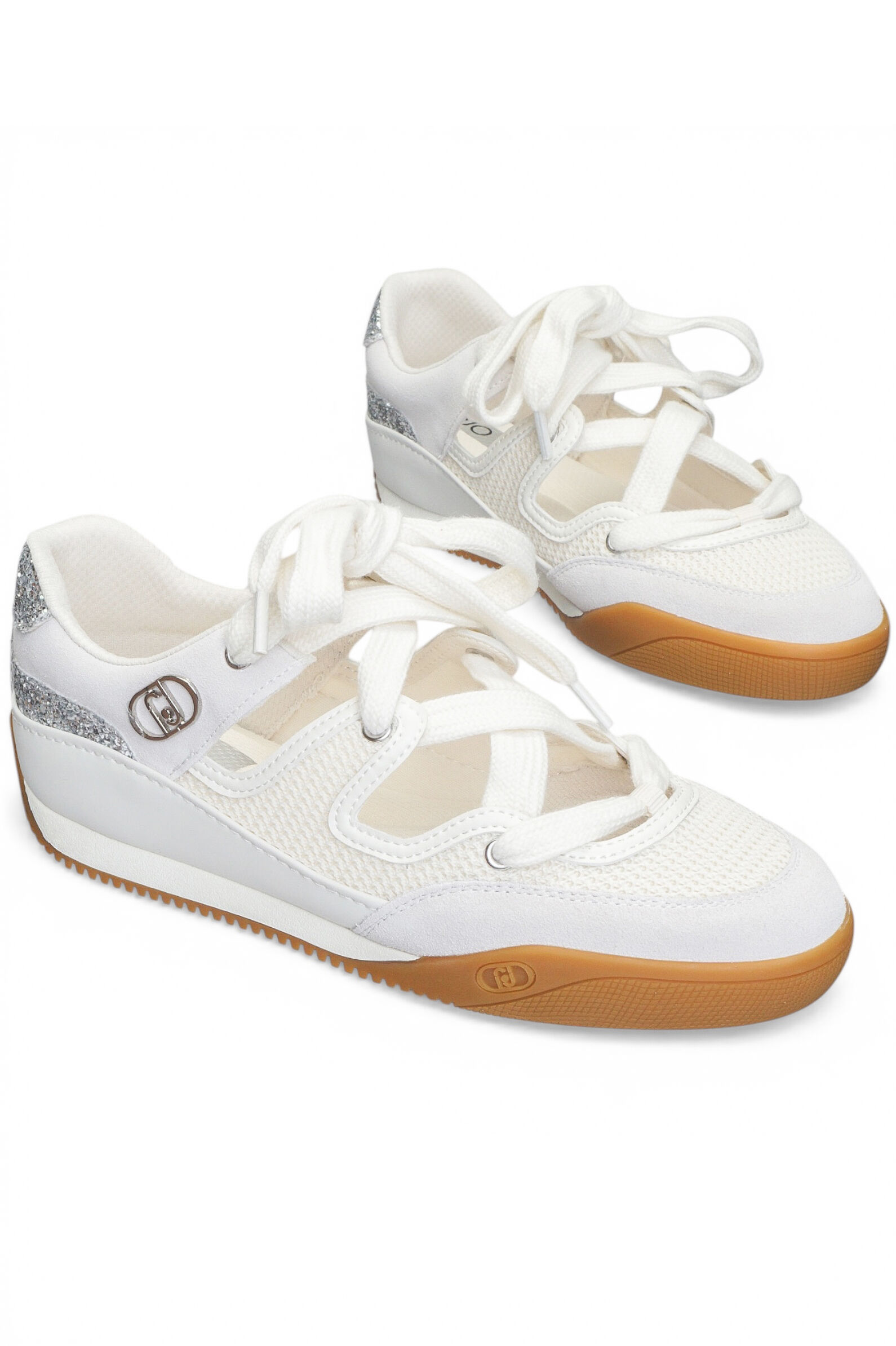 Балетки жен. АРТ.BA6037TX306S1400,бел-сер,н.з-тек-т.к/тек