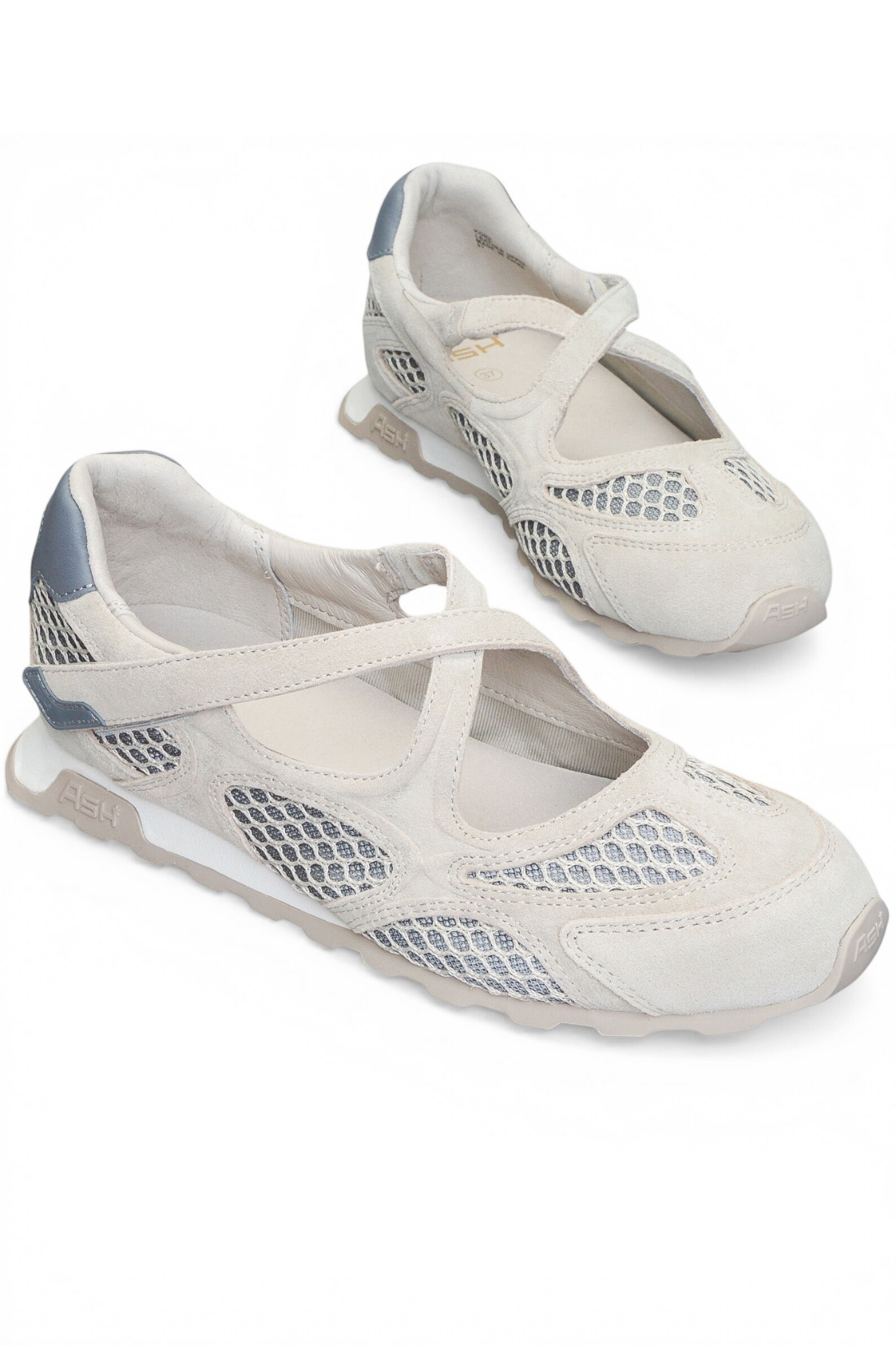 Балетки жен. АРТ.SS26-S-153518-002,сер,н.з-тек/н.к-тек