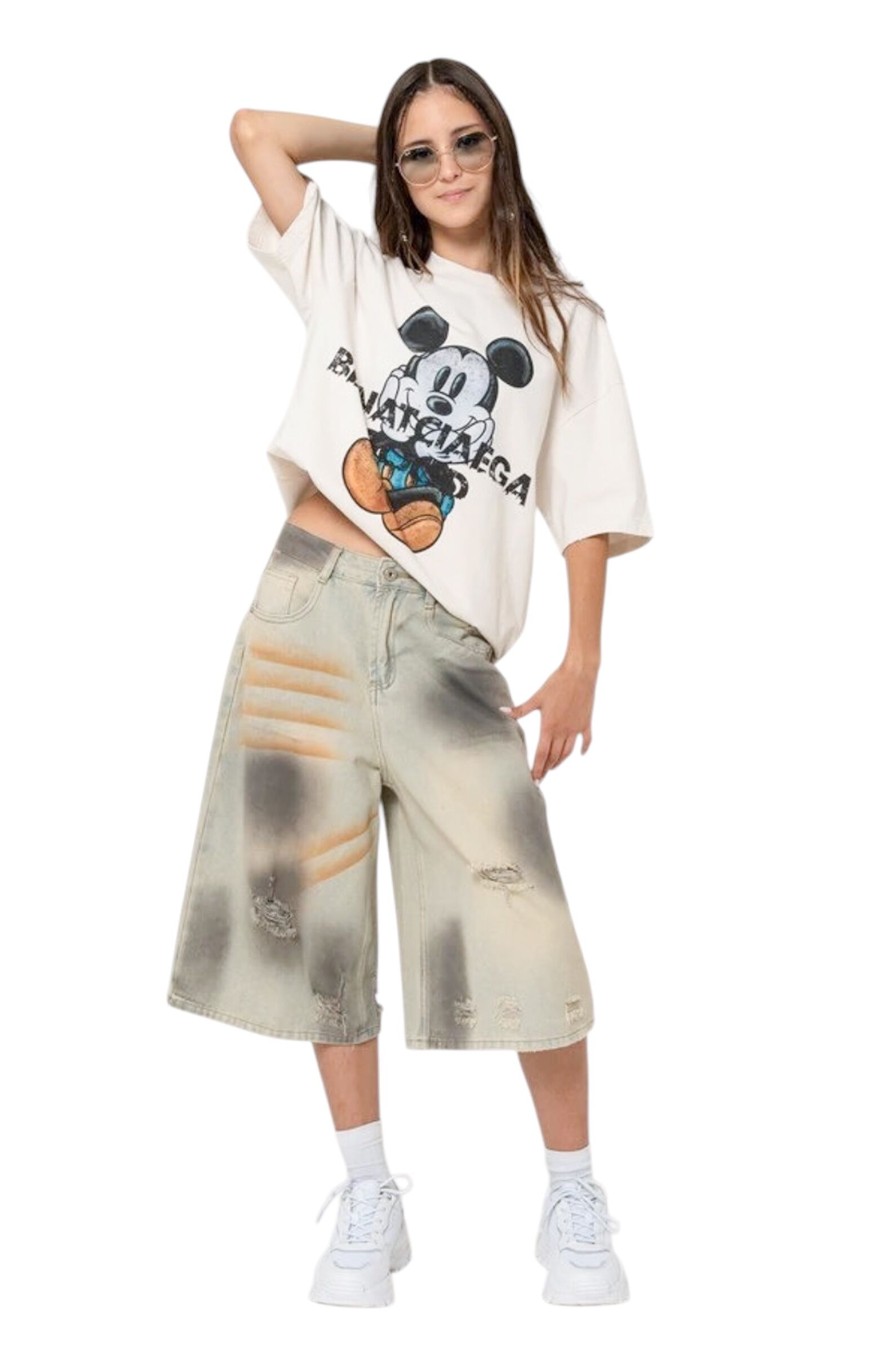 Бермуды АРТ.XS4106,сер,хл-вис-пэ