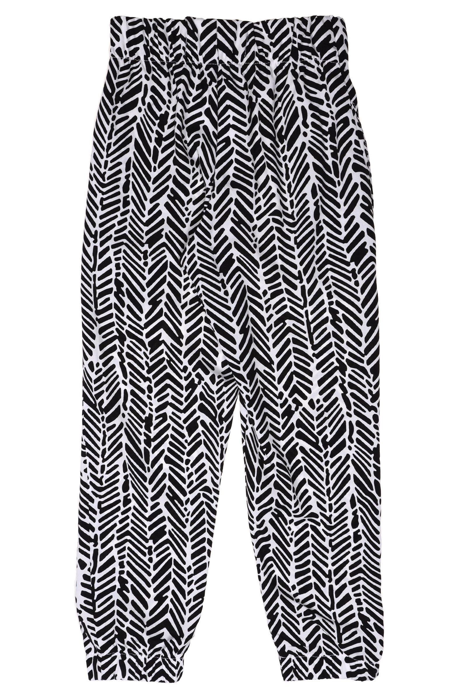 Брюки дев. АРТ.SR500G811,черн-бел,виск.