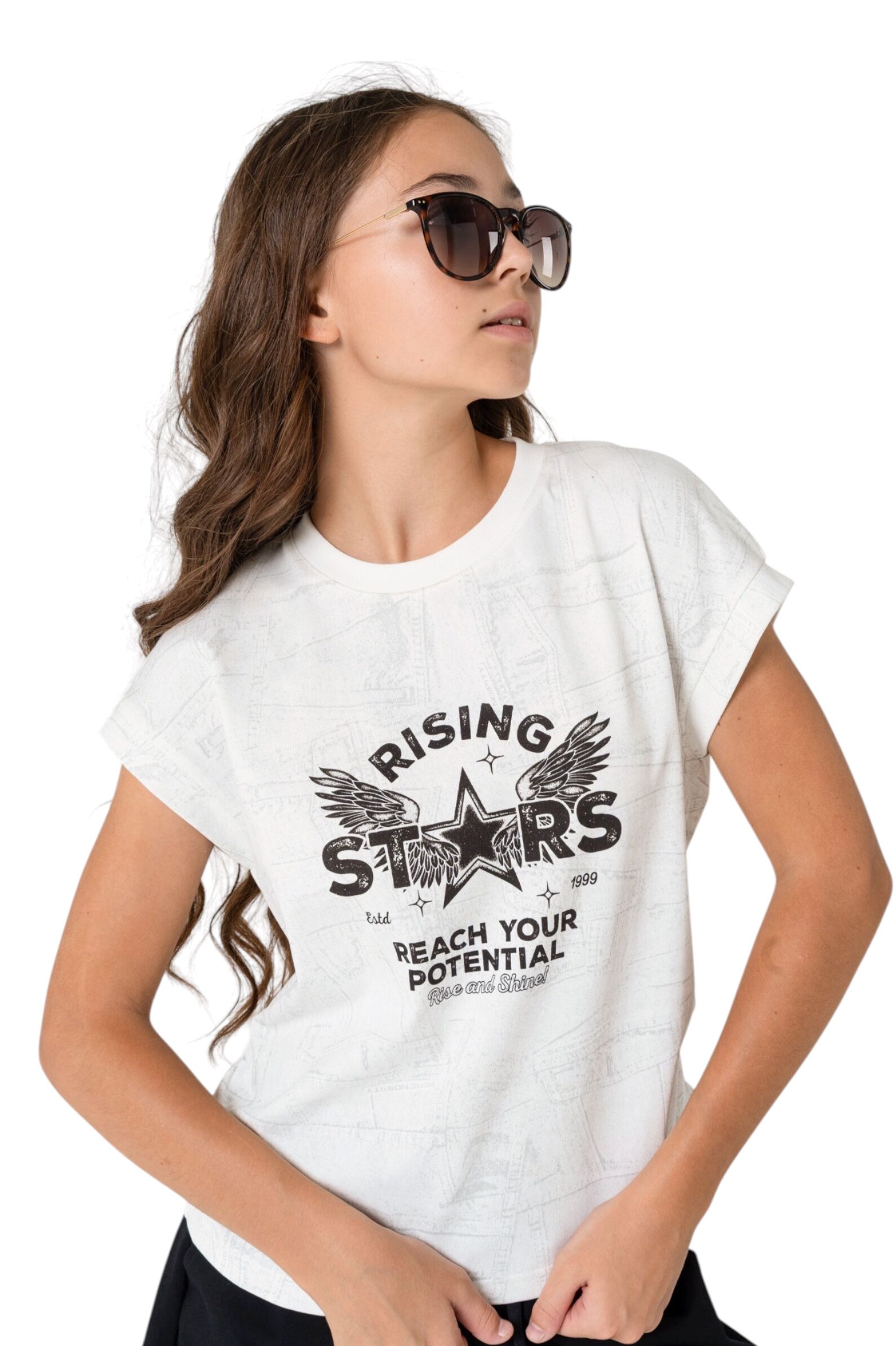 Футболка дев. АРТ.XS261674,бел-сер,хл-пэ