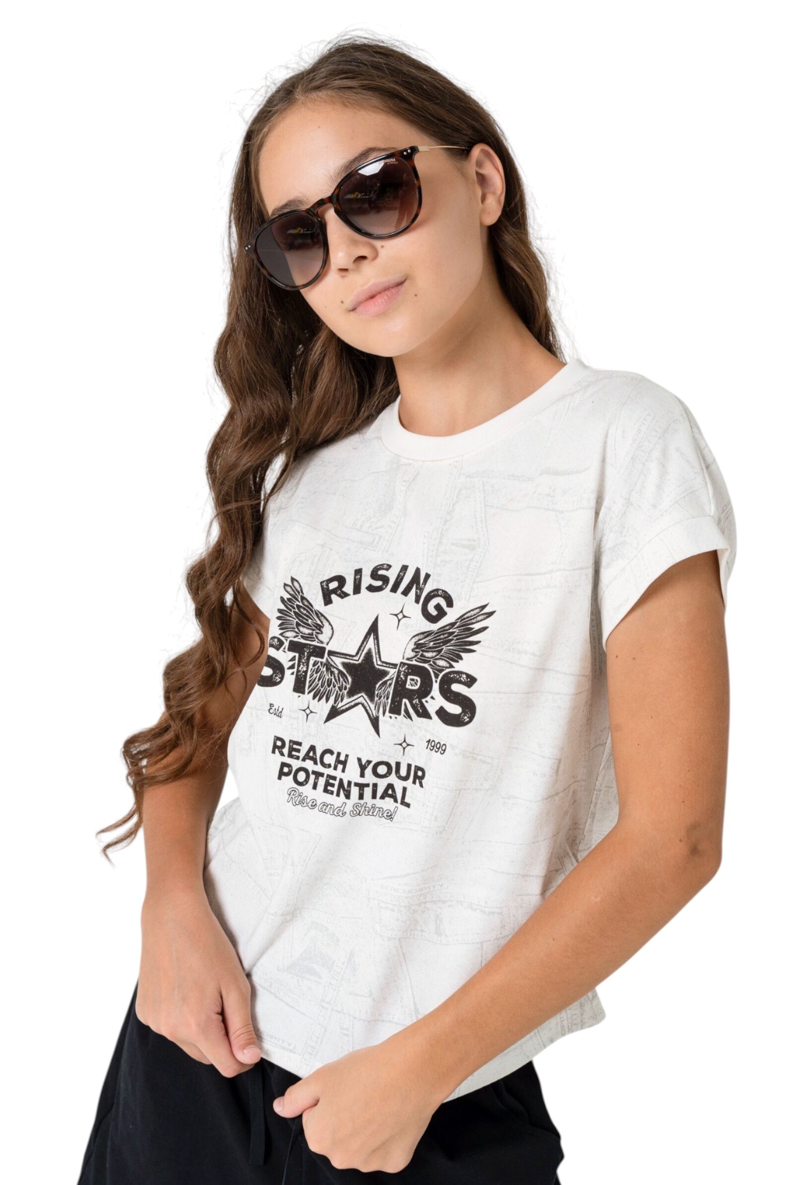 Футболка дев. АРТ.XS261674,бел-сер,хл-пэ