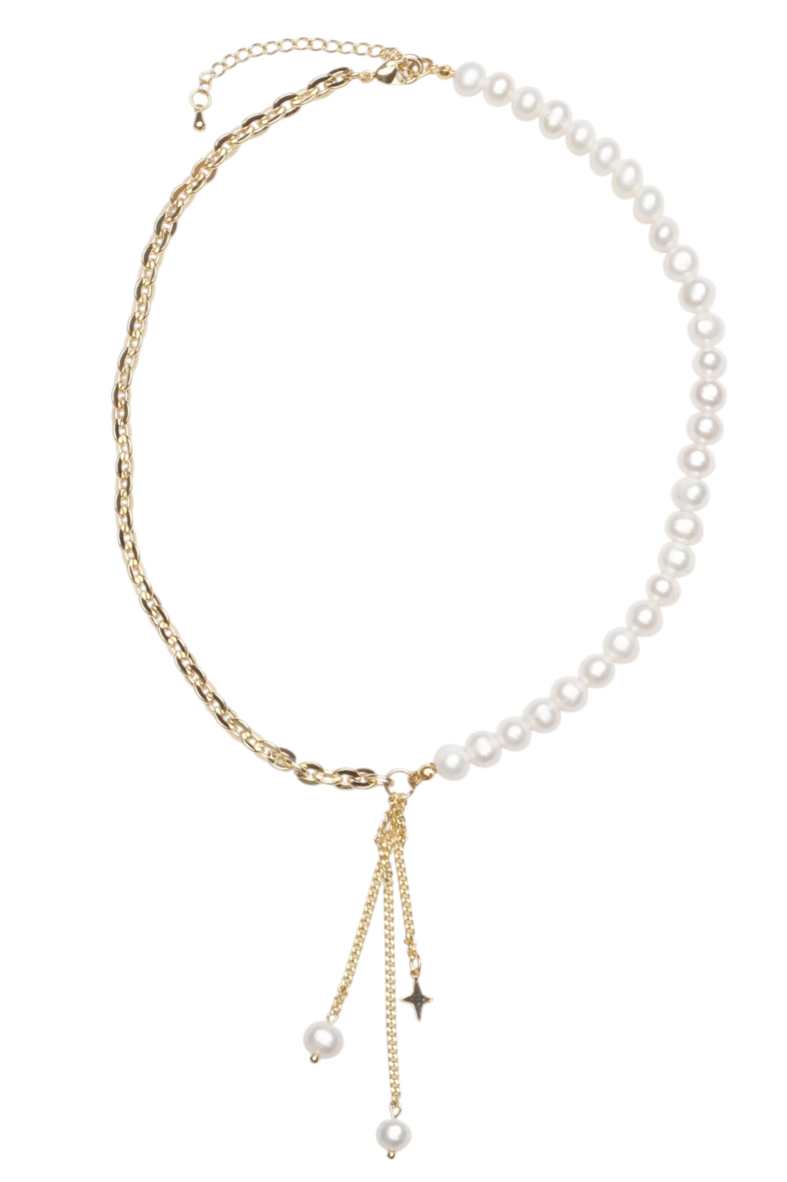 Колье АРТ.J.341,зол-бел