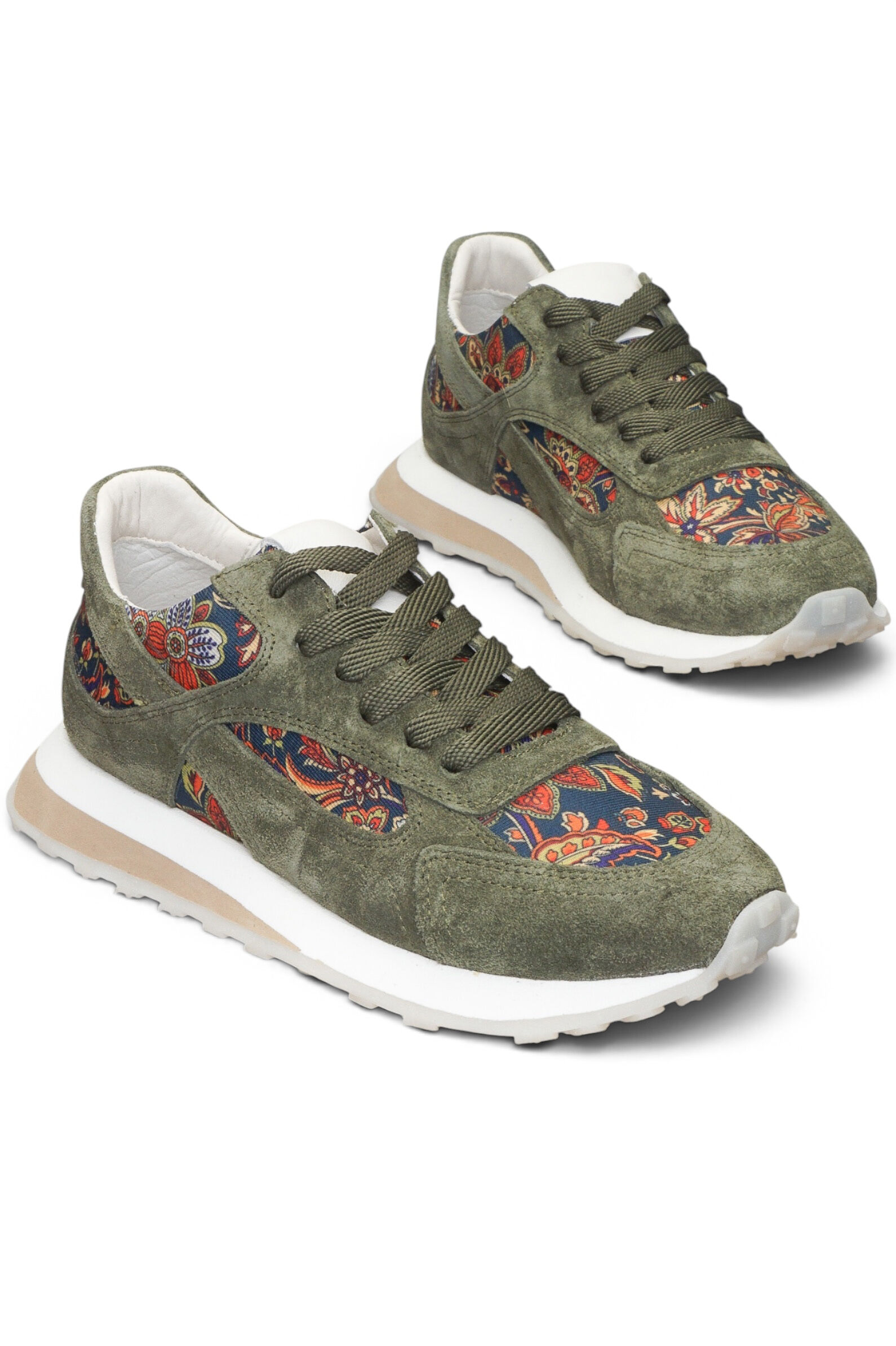 Кроссовки жен. АРТ.26YA-0122,зел-мул,н.з-тек/н.к