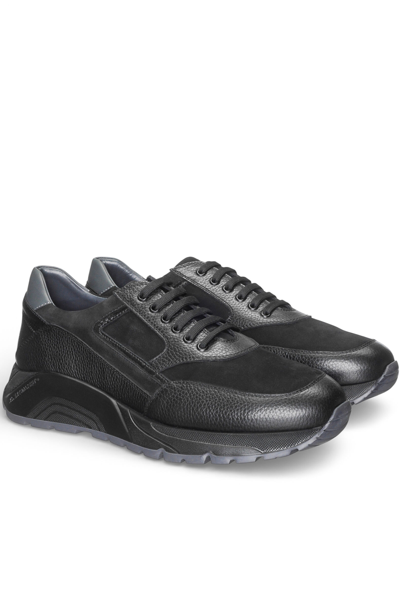 Кроссовки муж. АРТ.7699,чер,н.к-з/н.к