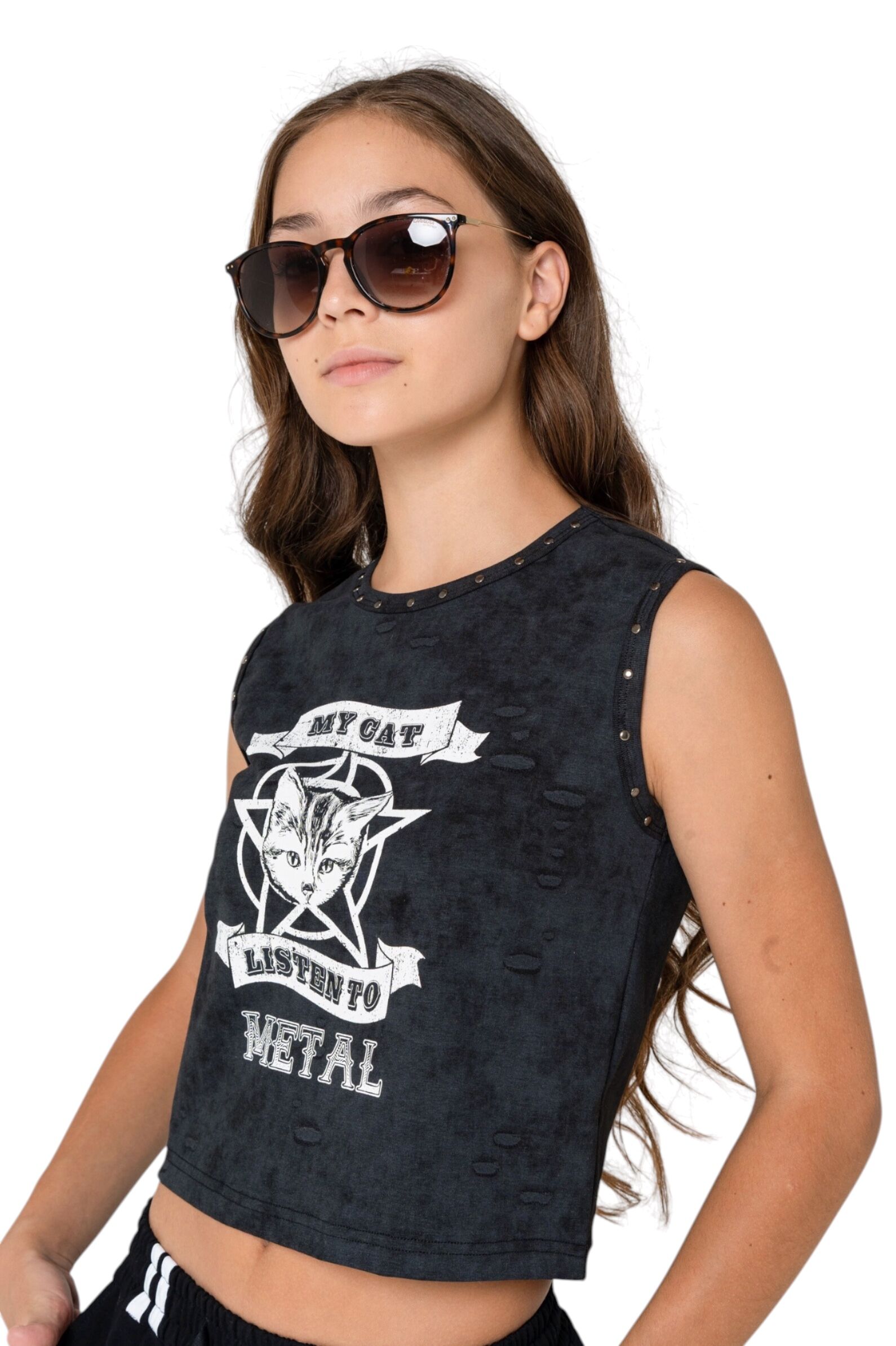 Майка дев. АРТ.XS261706,чер,хл-эл