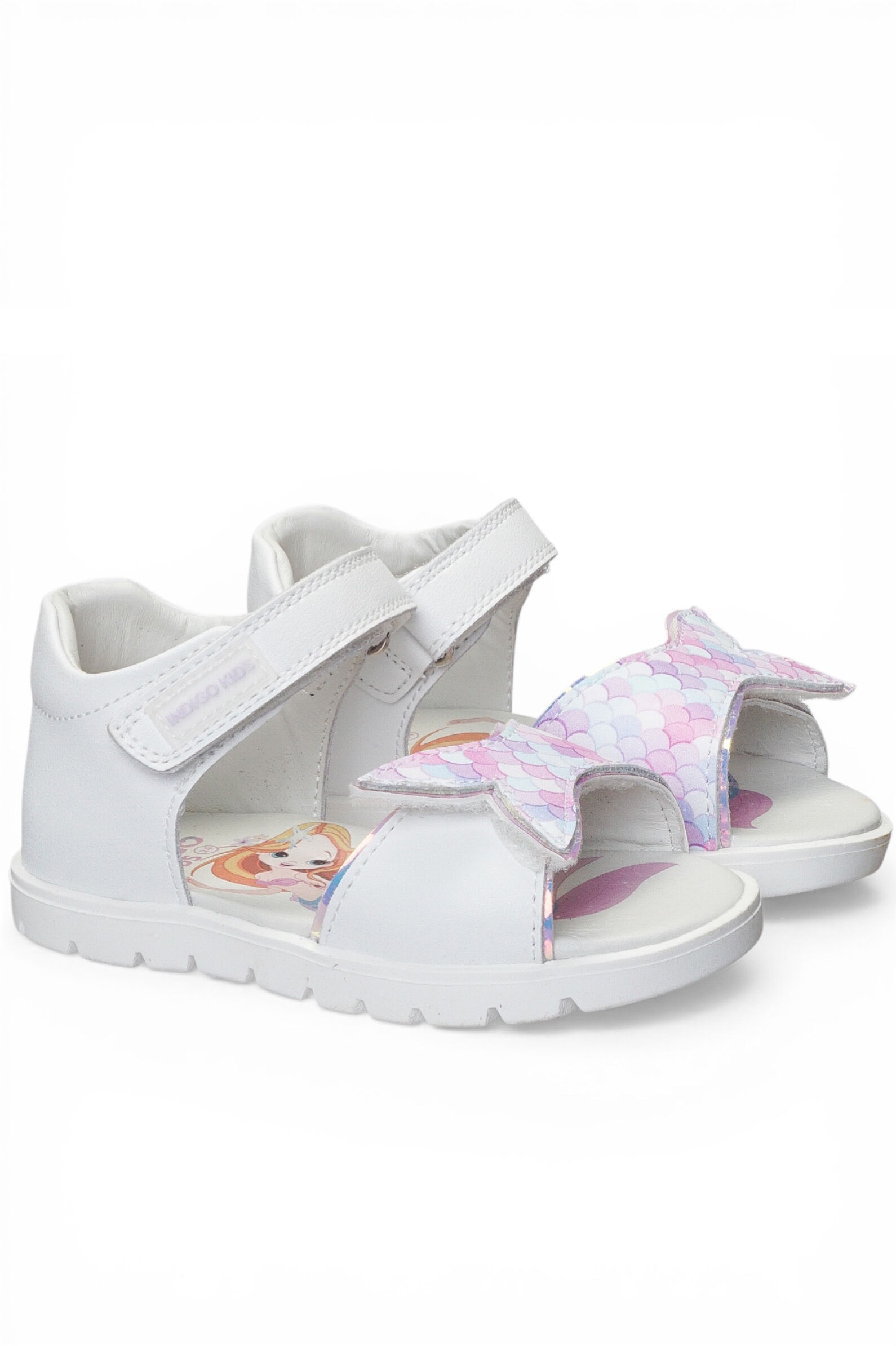 Сандалии дев. АРТ.11-220A,бел,н.к/н.к