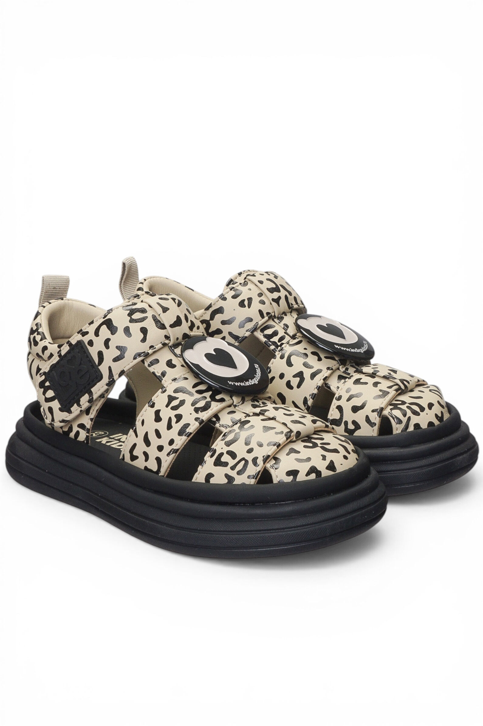 Сандалии дев. АРТ.23-640C,леоп,и.к/и.к