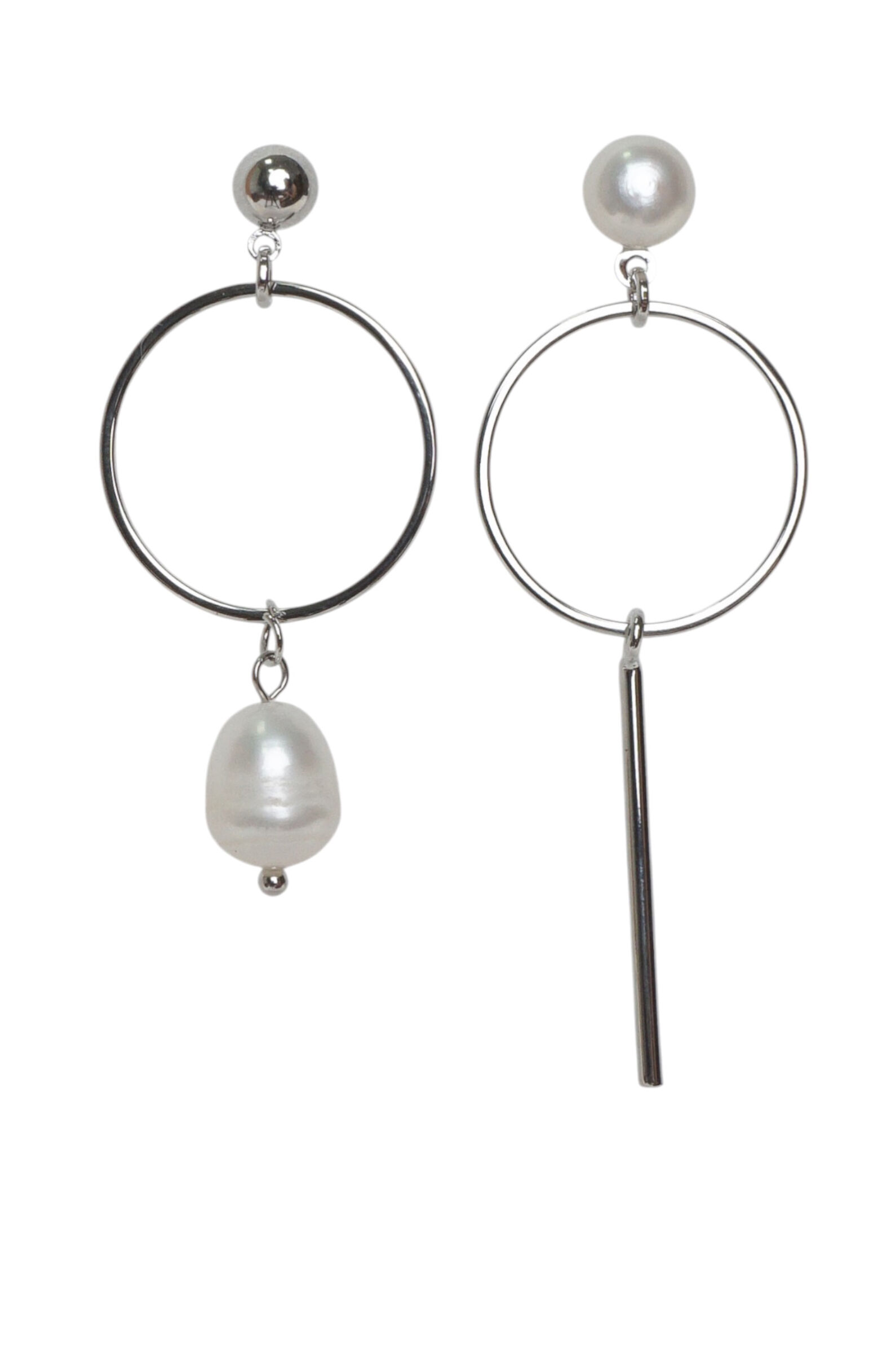 Серьги АРТ.J.329,сереб-бел